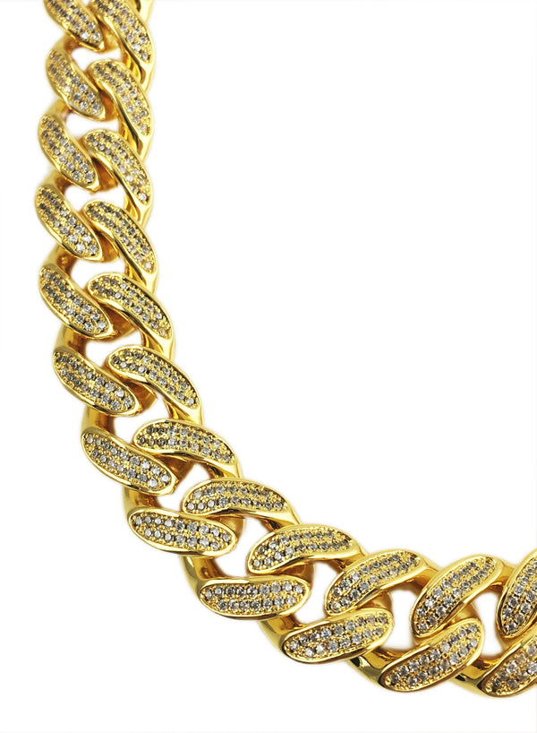 Gold Cuban Link Chain (13mm) - If & Co. 14K Yellow Gold / 20 inch